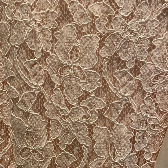 Diane Von Furstenberg Blush Lace Maxi Wrap Dress - Picture 3 of 3